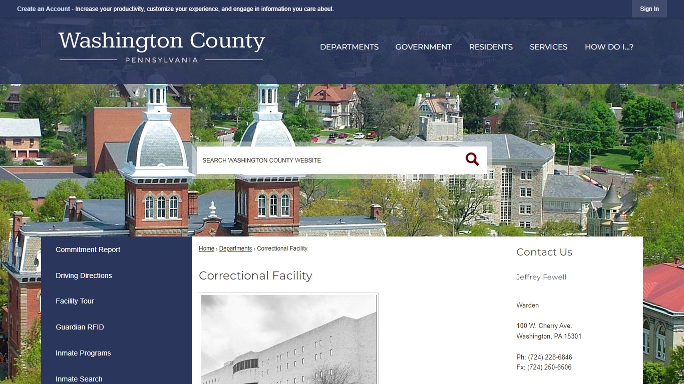 Correctional Facility | Washington County, PA - Official ...